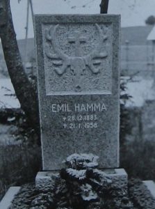 Grabstein Emil Hamma Junior