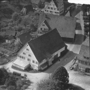 Luftaufnahme 1958 Gasthaus "Hirsch"