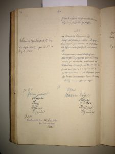 Beschluss über die Einstellung von Leistungen aus der Wunsch-Stiftung wegen Lehrmittelfreiheit 1921